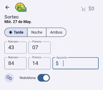 Indicación de premios